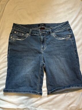 Earl Jeans Dark Blue Denim Bermuda Shorts